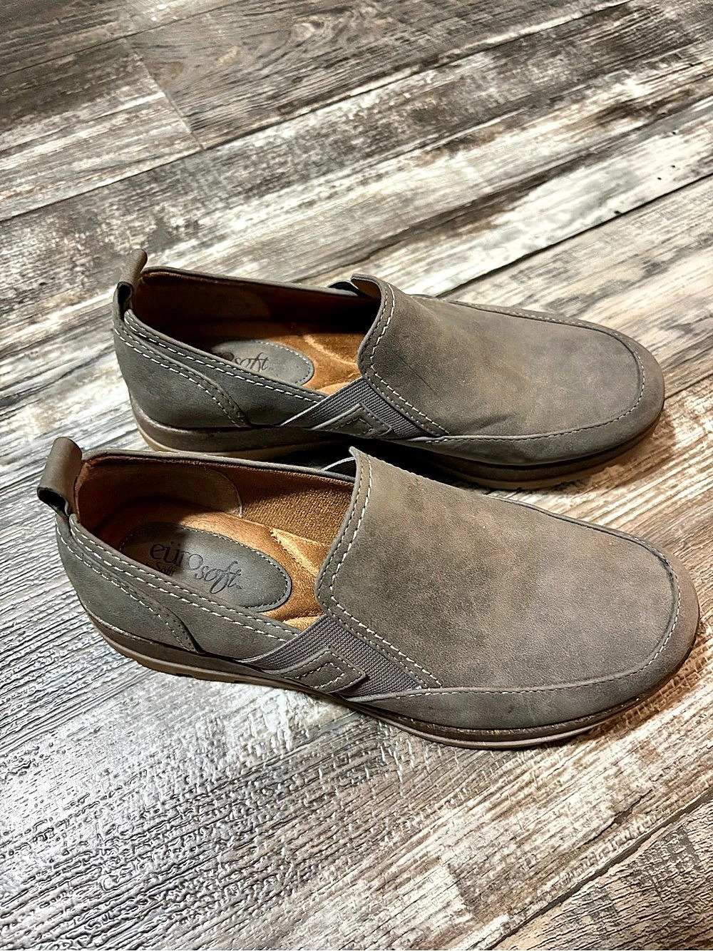 Euro Soft Slip-On Shoes Brown US 9